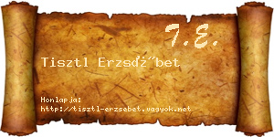 Tisztl Erzsébet névjegykártya